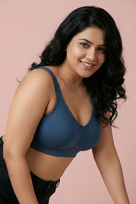 Zivame True Curv Double Layered Non Wired Full Coverage Super Support Bra - Real Teal — image 3